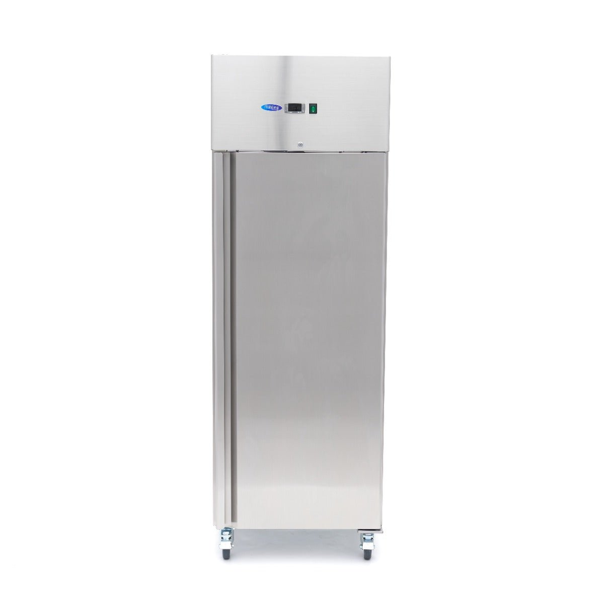 Maxima Freezer 400L on Wheels - 3 Adjustable Shelves - Stainless Steel - RVSVoordeel