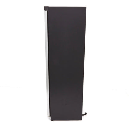 Maxima Freezer 400L with Glass Door - 6 Fixed Shelves - Black - RVSVoordeel