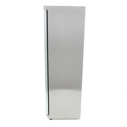 Maxima Freezer 400L with Glass Door - 6 Fixed Shelves - Stainless Steel - RVSVoordeel