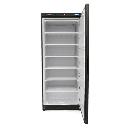 Maxima Freezer 600L - 6 Fixed Shelves - Black - RVSVoordeel