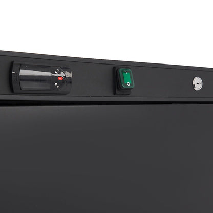 Maxima Freezer 600L - 6 Fixed Shelves - Black - RVSVoordeel