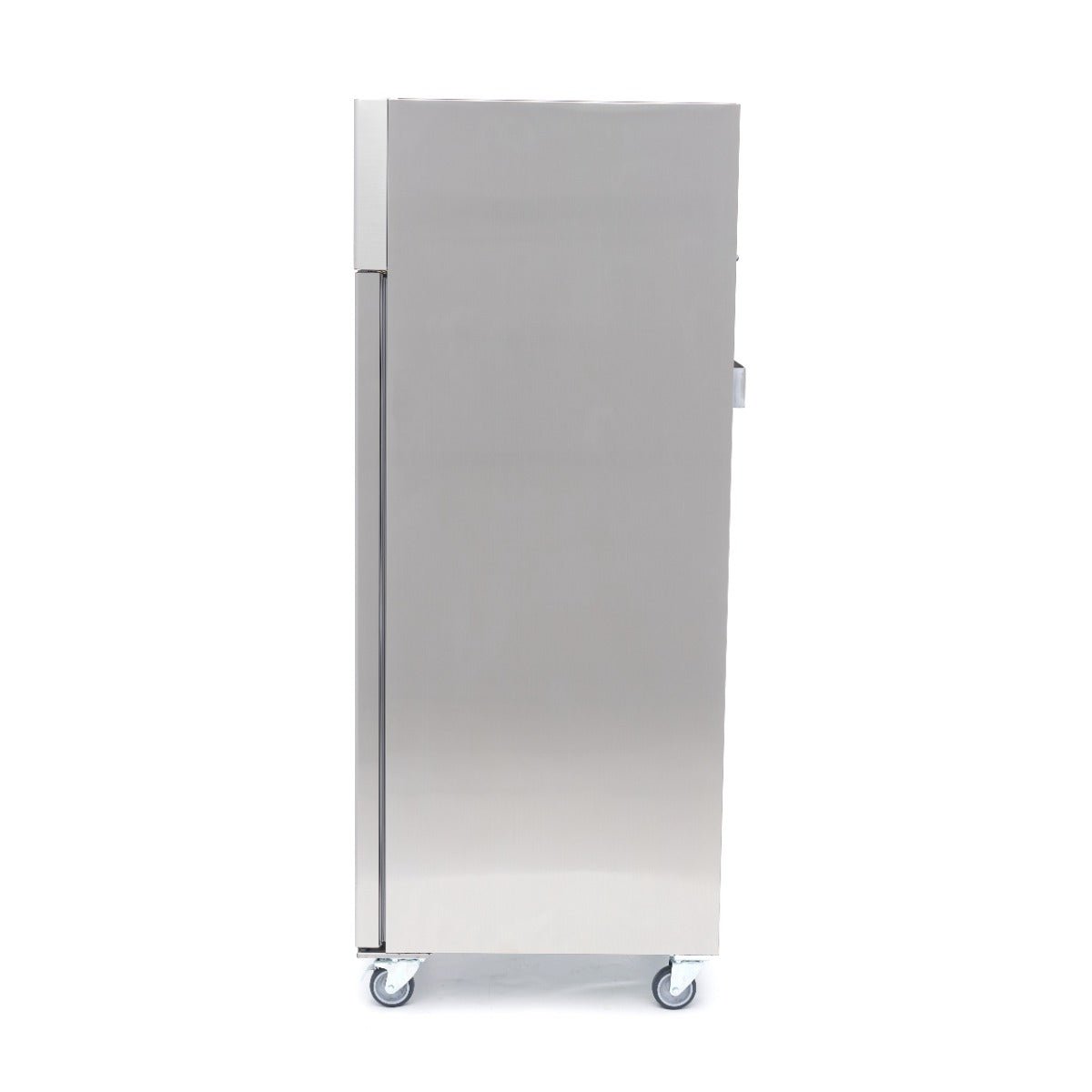 Maxima Freezer 600L on Wheels - 3 Adjustable Shelves (2/1 GN) - Stainless Steel - RVSVoordeel