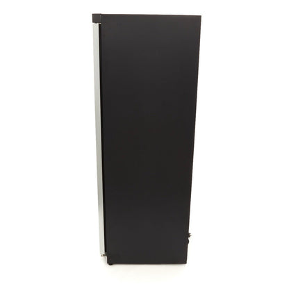 Maxima Freezer 600L with Glass Door - 6 Fixed Shelves - Black - RVSVoordeel