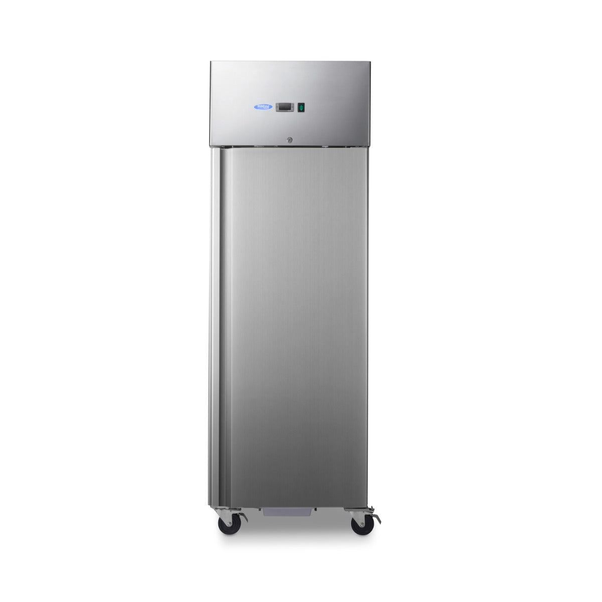 Maxima Freezer 700L on Wheels - 3 Adjustable Shelves (2/1 GN) - Stainless Steel - RVSVoordeel
