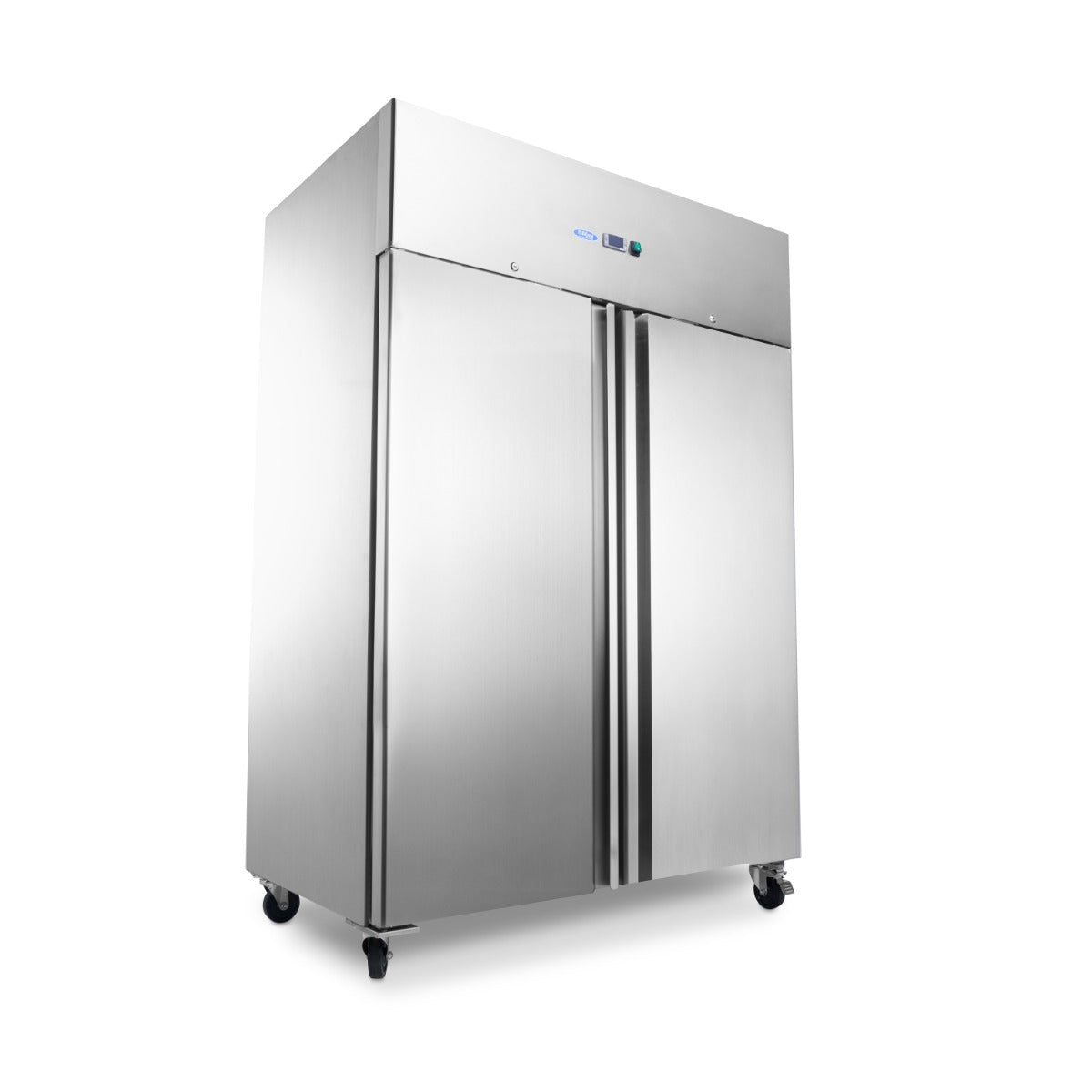 Maxima Freezer 800L on Wheels - 6 Adjustable Shelves - Stainless Steel - RVSVoordeel