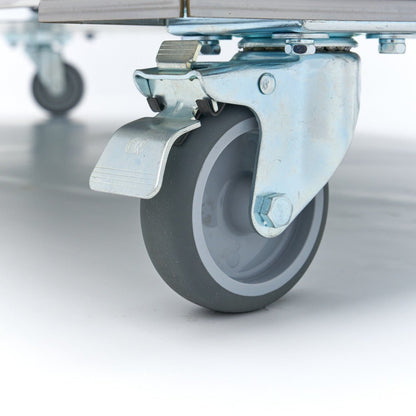 Maxima Fridge 1200L on Wheels - 6 Adjustable Shelves (2/1 GN) - Stainless Steel - RVSVoordeel