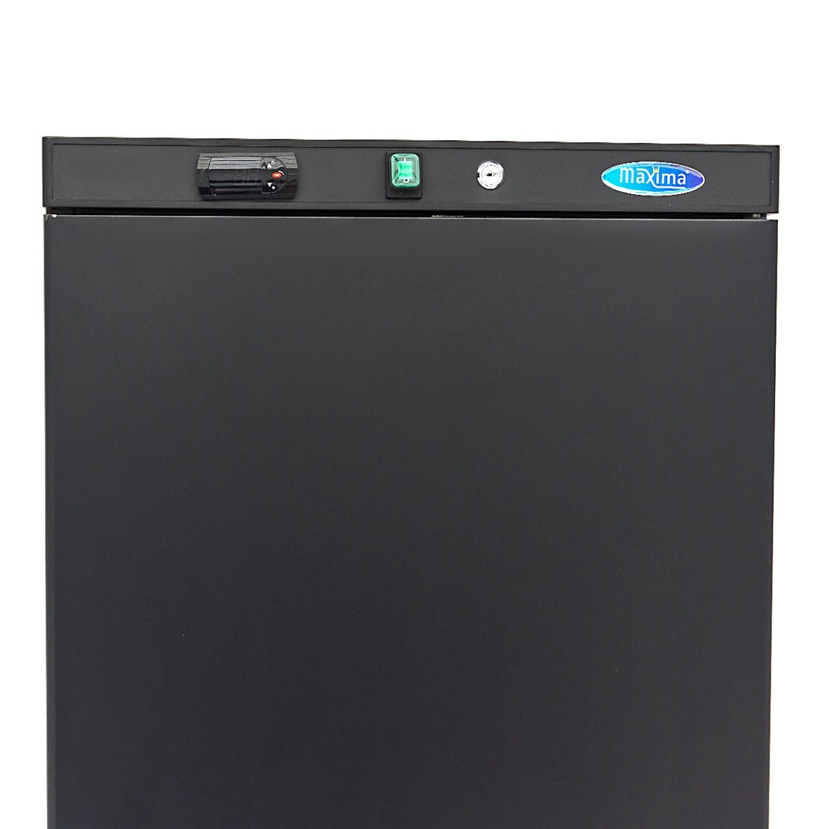 Maxima Fridge 400L - 4 Adjustable Shelves - Black - RVSVoordeel