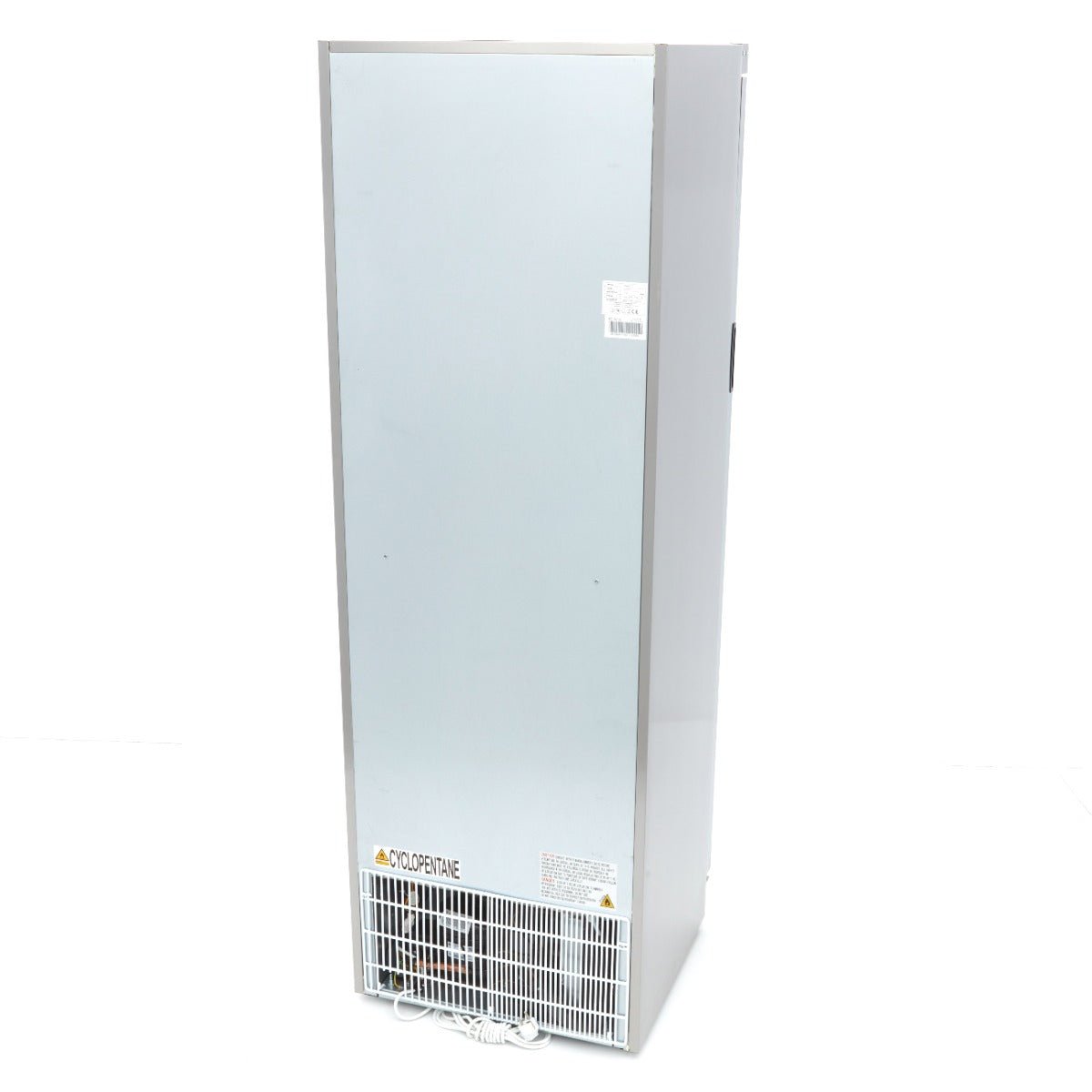 Maxima Fridge 400L with Glass Door - 4 Adjustable Shelves - Stainless Steel - RVSVoordeel