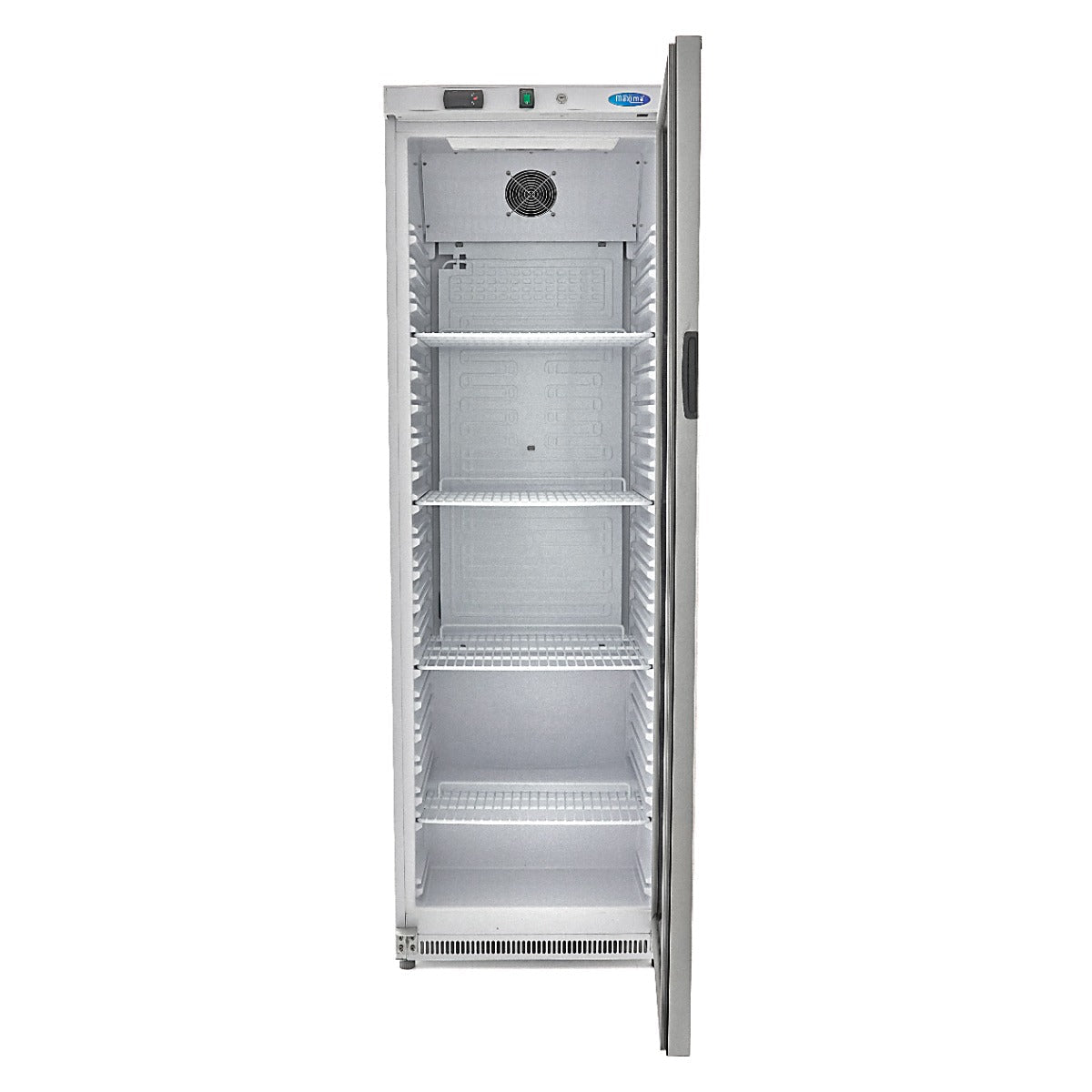 Maxima Fridge 400L with Glass Door - 4 Adjustable Shelves - White - RVSVoordeel