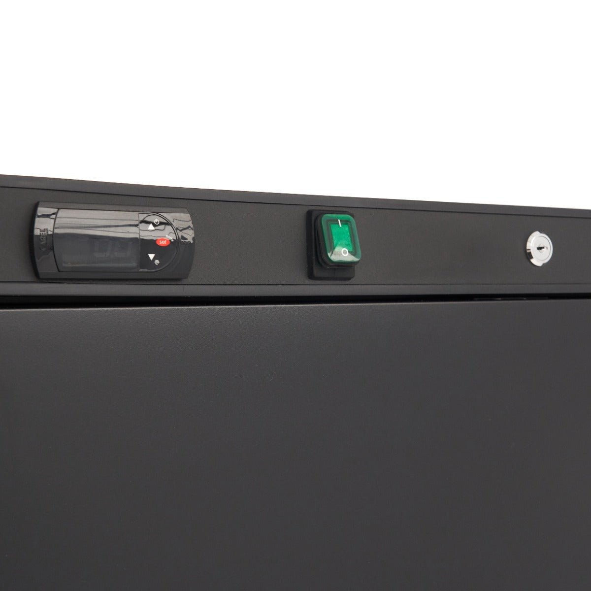 Maxima Fridge 600L - 4 Adjustable Shelves - Black - RVSVoordeel