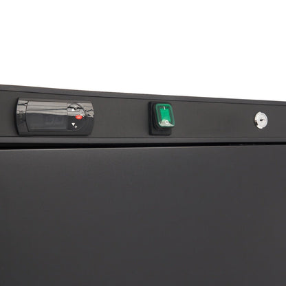 Maxima Fridge 600L - 4 Adjustable Shelves - Black - RVSVoordeel