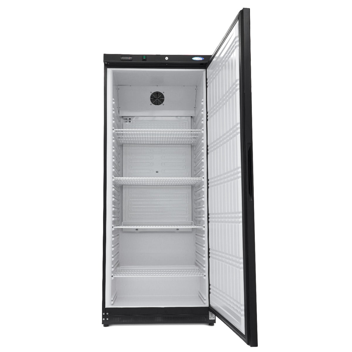 Maxima Fridge 600L - 4 Adjustable Shelves - Black - RVSVoordeel