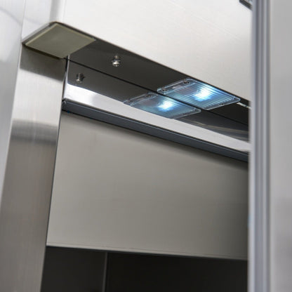 Maxima Fridge 600L on Wheels - 3 Adjustable Shelves (2/1 GN) - Stainless Steel - RVSVoordeel