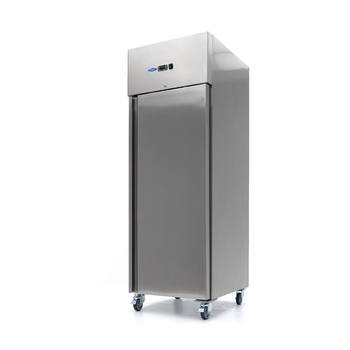 Maxima Fridge 600L on Wheels - 3 Adjustable Shelves (2/1 GN) - Stainless Steel - RVSVoordeel