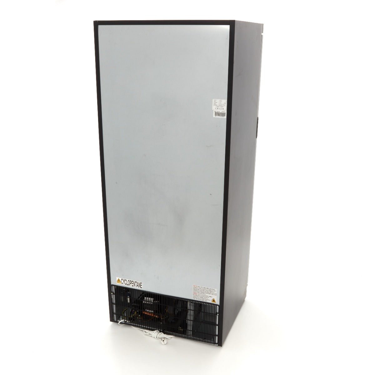 Maxima Fridge 600L with Glass Door - 4 Adjustable Shelves - Black - RVSVoordeel