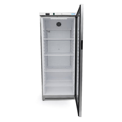 Maxima Fridge 600L with Glass Door - 4 Adjustable Shelves - Stainless Steel - RVSVoordeel