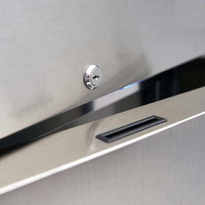 Maxima Fridge 800L on Wheels - 6 Adjustable Shelves - Stainless Steel - RVSVoordeel