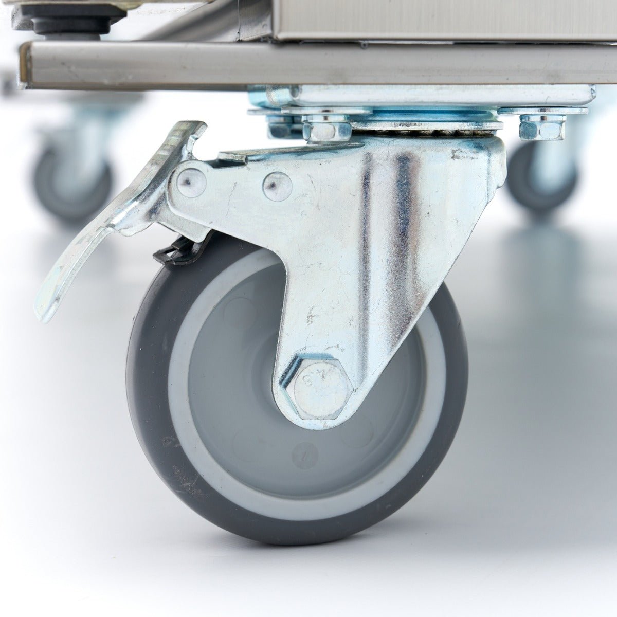 Maxima Fridge 800L on Wheels - 6 Adjustable Shelves - Stainless Steel - RVSVoordeel
