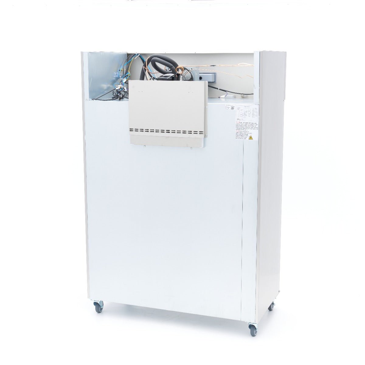 Maxima Fridge 800L on Wheels - 6 Adjustable Shelves - Stainless Steel - RVSVoordeel