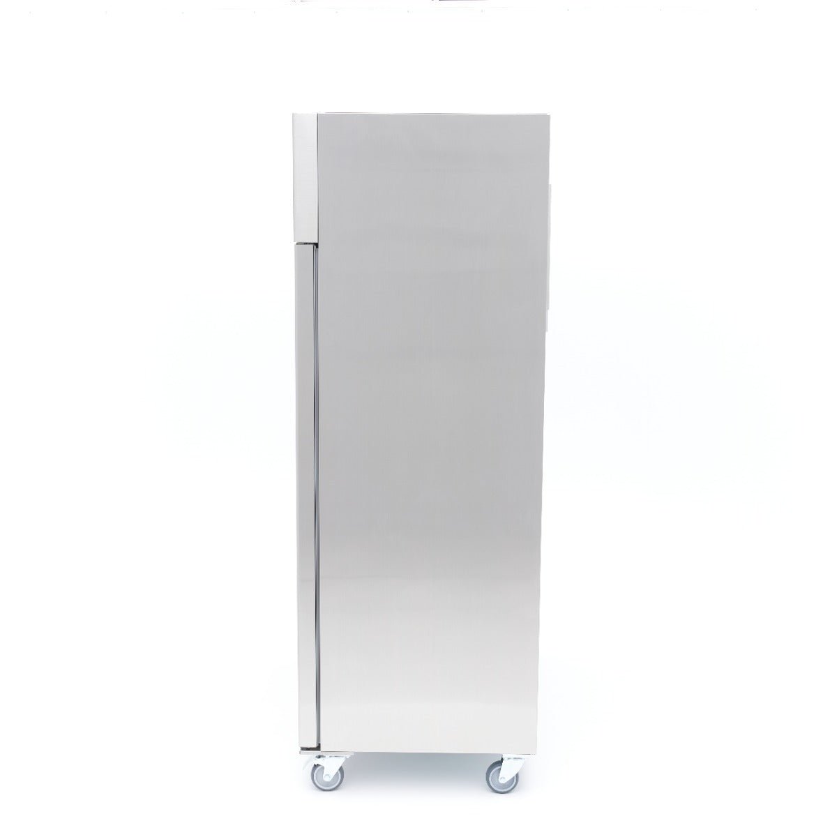 Maxima Fridge 800L on Wheels - 6 Adjustable Shelves - Stainless Steel - RVSVoordeel