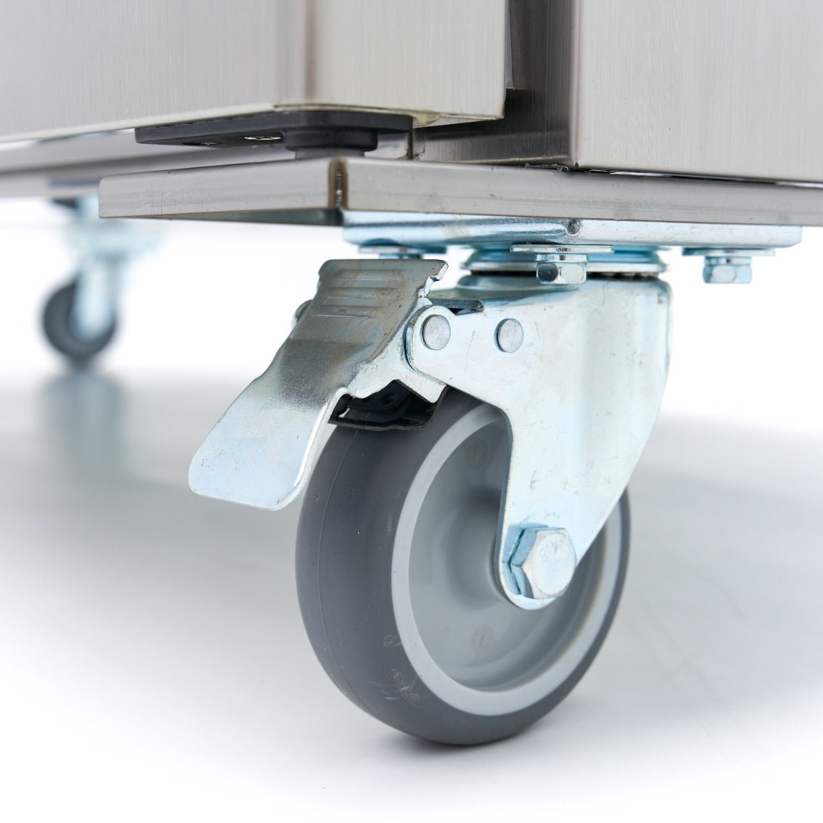 Maxima Fridge 800L on Wheels - 6 Adjustable Shelves - Stainless Steel - RVSVoordeel