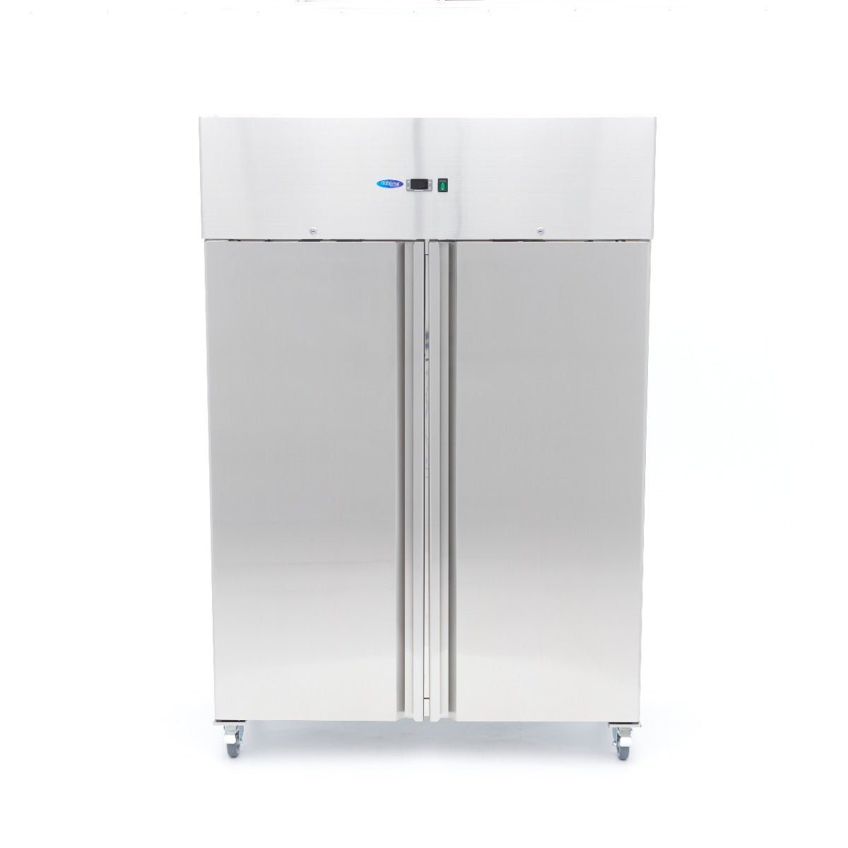 Maxima Fridge 800L on Wheels - 6 Adjustable Shelves - Stainless Steel - RVSVoordeel