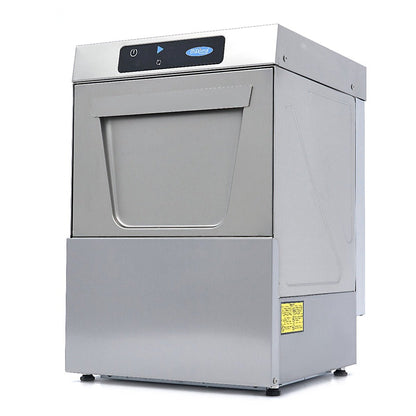 Maxima Glass Washer 35 x 35cm - with Drain, Rinse Aid and Soap Pump - Digital Display - 230V - RVSVoordeel