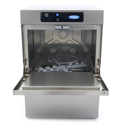 Maxima Glass Washer 35 x 35cm - with Drain, Rinse Aid and Soap Pump - Digital Display - 230V - RVSVoordeel