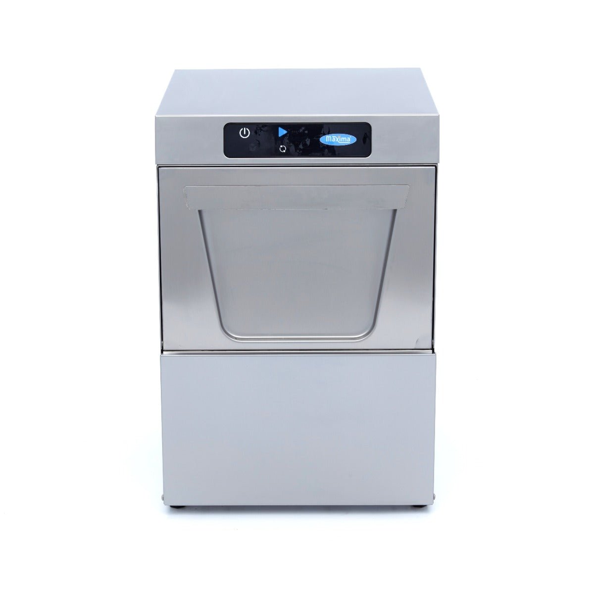 Maxima Glass Washer 35 x 35cm - with Drain, Rinse Aid and Soap Pump - Digital Display - 230V - RVSVoordeel