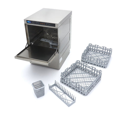 Maxima Glass Washer 35 x 35cm - with Drain, Rinse Aid and Soap Pump - RVSVoordeel