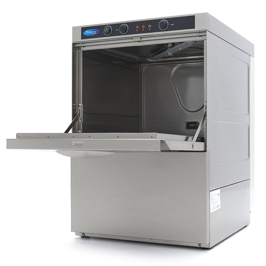 Maxima Glass Washer 35 x 35cm - with Drain, Rinse Aid and Soap Pump - RVSVoordeel