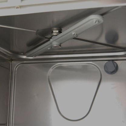 Maxima Glass Washer 35 x 35cm - with Rinse Aid Pump - 230V - RVSVoordeel