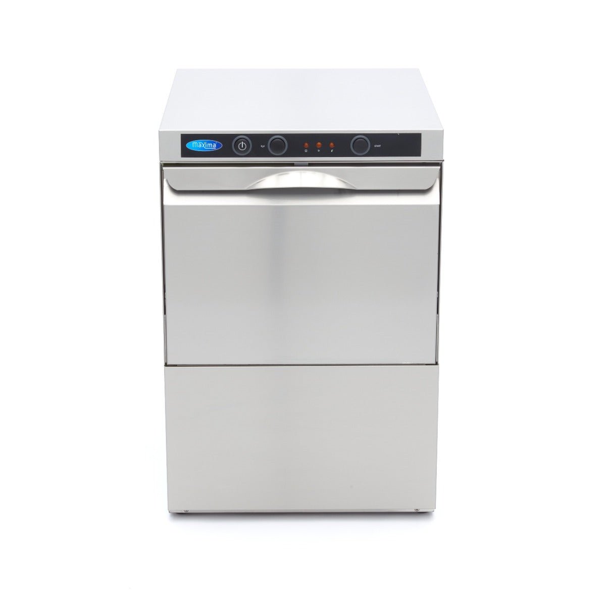 Maxima Glass Washer 35 x 35cm - with Rinse Aid Pump - 230V - RVSVoordeel