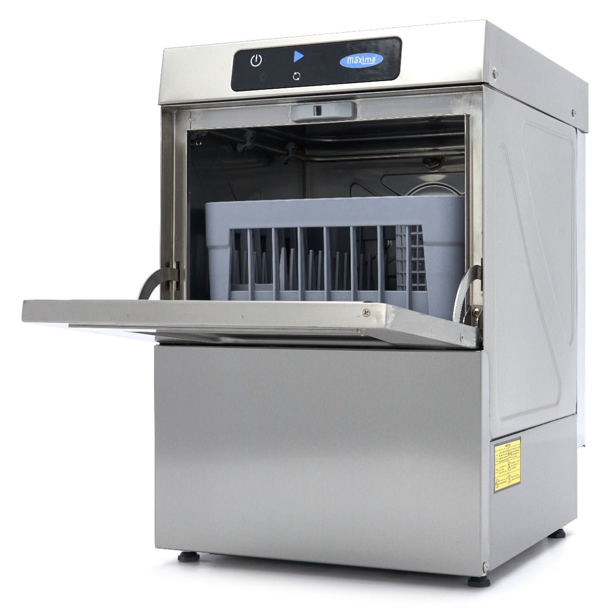 Maxima Glass Washer 35 x 35cm - with Rinse Aid Pump - Digital Display - 230V - RVSVoordeel