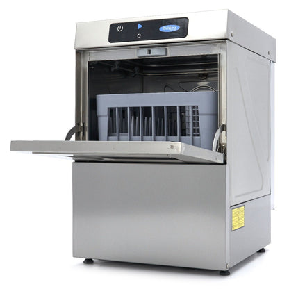 Maxima Glass Washer 35 x 35cm - with Rinse Aid Pump - Digital Display - 230V - RVSVoordeel