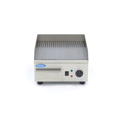 Maxima Griddle 36cm - Grooved surface - with Drip Tray - RVSVoordeel