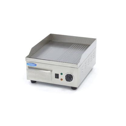 Maxima Griddle 36cm - Half Grooved surface - with Drip Tray - RVSVoordeel