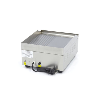 Maxima Griddle 36cm - Half Grooved surface - with Drip Tray - RVSVoordeel