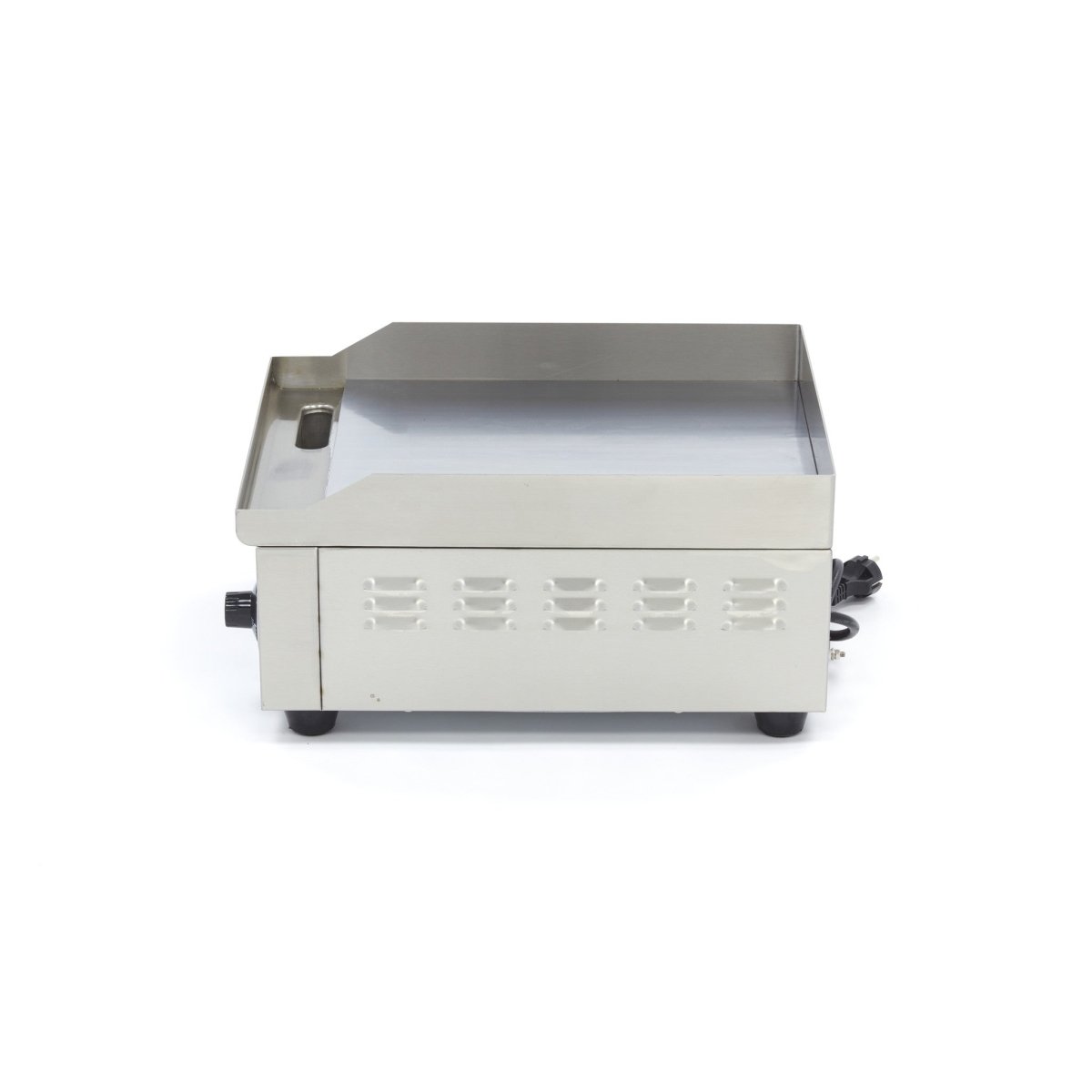 Maxima Griddle 36cm - Smooth Chrome surface - with Drip Tray - RVSVoordeel