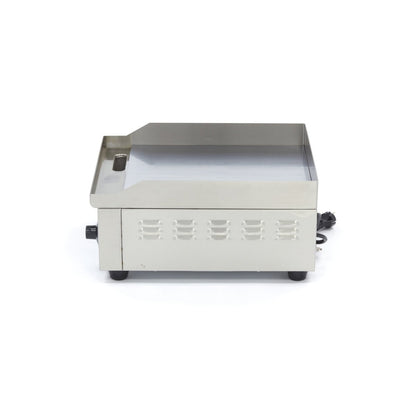 Maxima Griddle 36cm - Smooth Chrome surface - with Drip Tray - RVSVoordeel