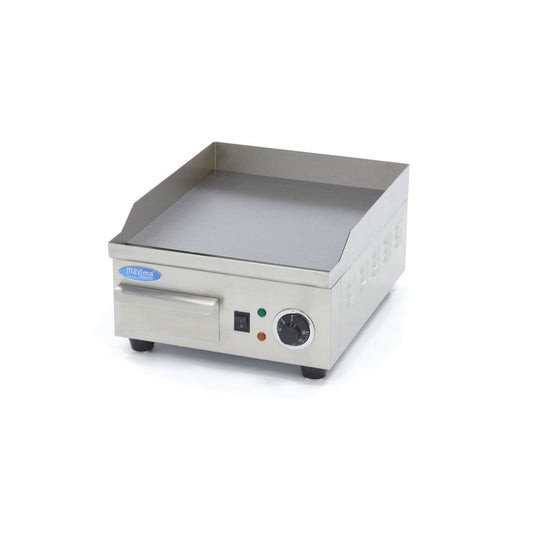 Maxima Griddle 36cm - Smooth surface - with Drip Tray - RVSVoordeel