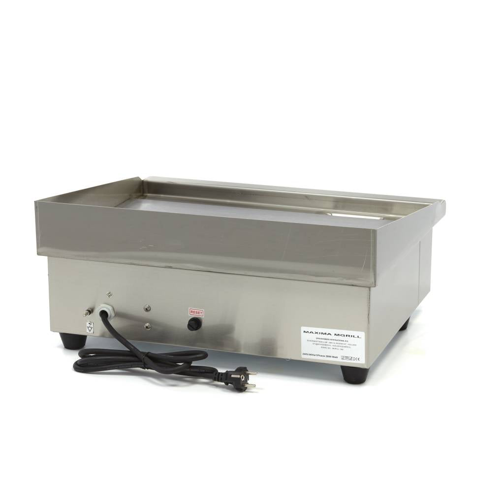 Maxima Griddle 55cm - Smooth surface - with Drip Tray - RVSVoordeel
