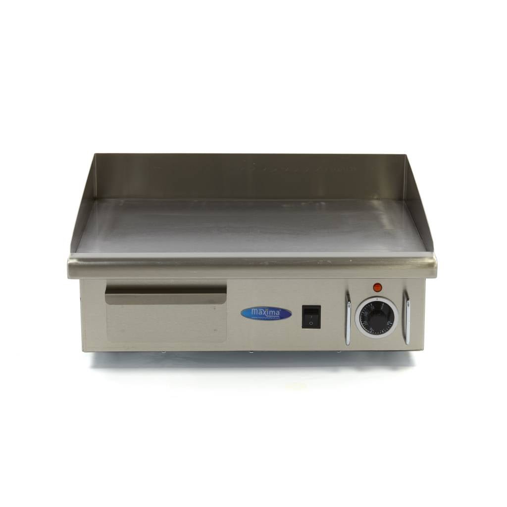 Maxima Griddle 55cm - Smooth surface - with Drip Tray - RVSVoordeel