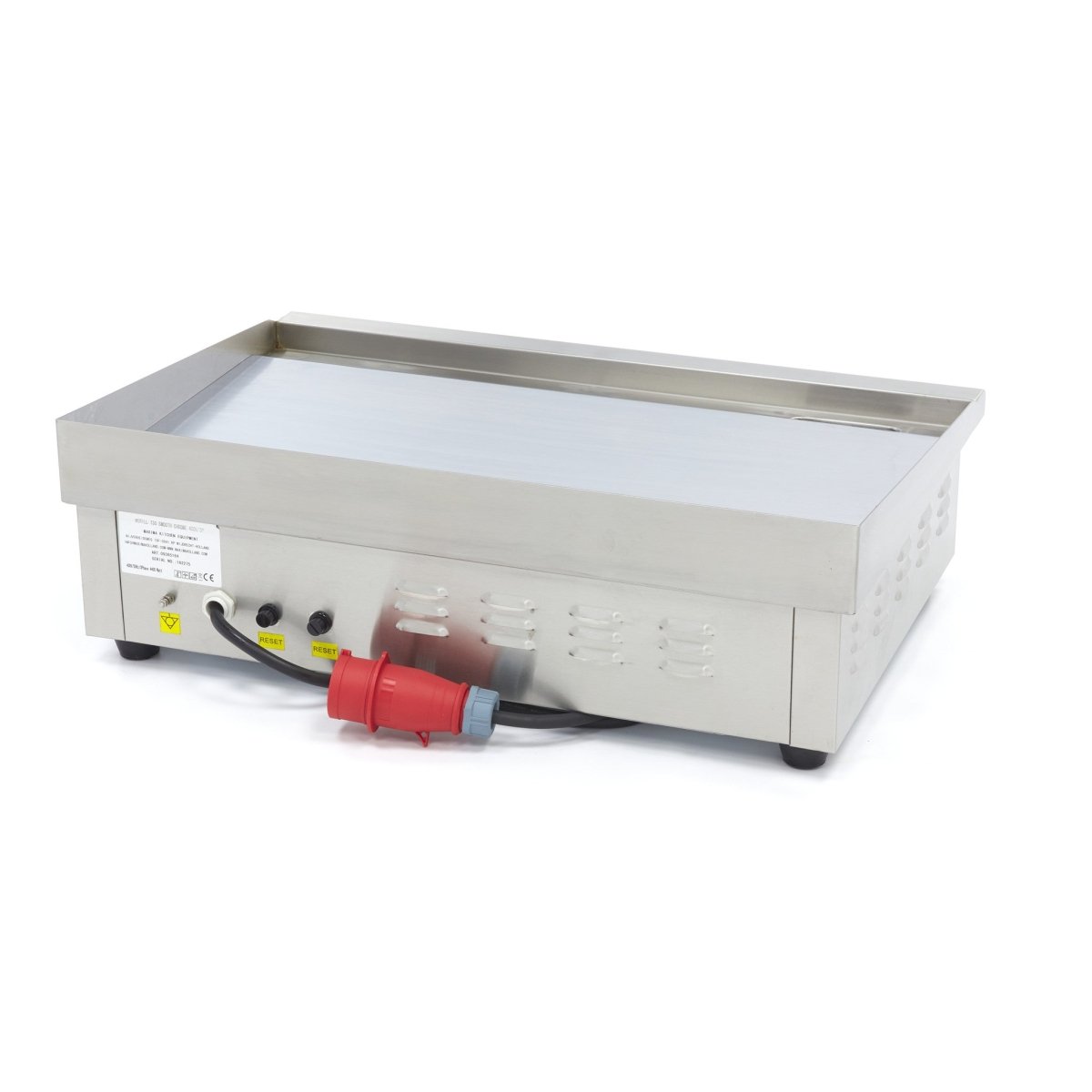 Maxima Griddle 73cm - Smooth Chrome surface - with Drip Tray - 400V - RVSVoordeel