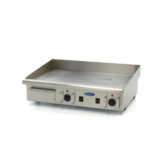 Maxima Griddle 73cm - Smooth surface - with Drip Tray - 400V - RVSVoordeel