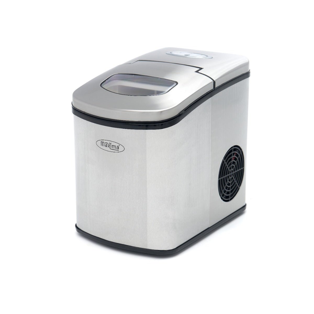 Maxima Ice Machine - 10-12kg/day - Bullet Cubes - Air Cooled - Silver - RVSVoordeel