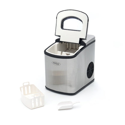 Maxima Ice Machine - 10-12kg/day - Bullet Cubes - Air Cooled - Silver - RVSVoordeel