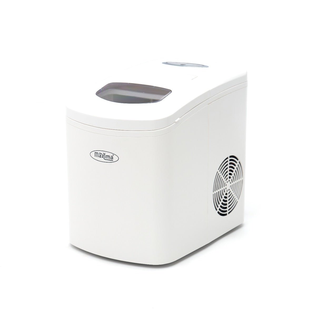 Maxima Ice Machine - 10-12kg/day - Bullet Cubes - Air Cooled - White - RVSVoordeel