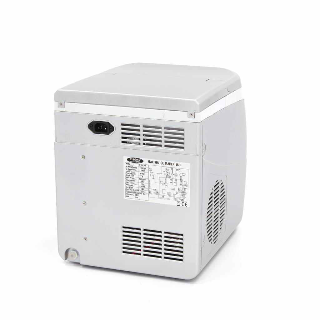 Maxima Ice Machine - 15kg/day - Bullet Cubes - Air Cooled - RVSVoordeel