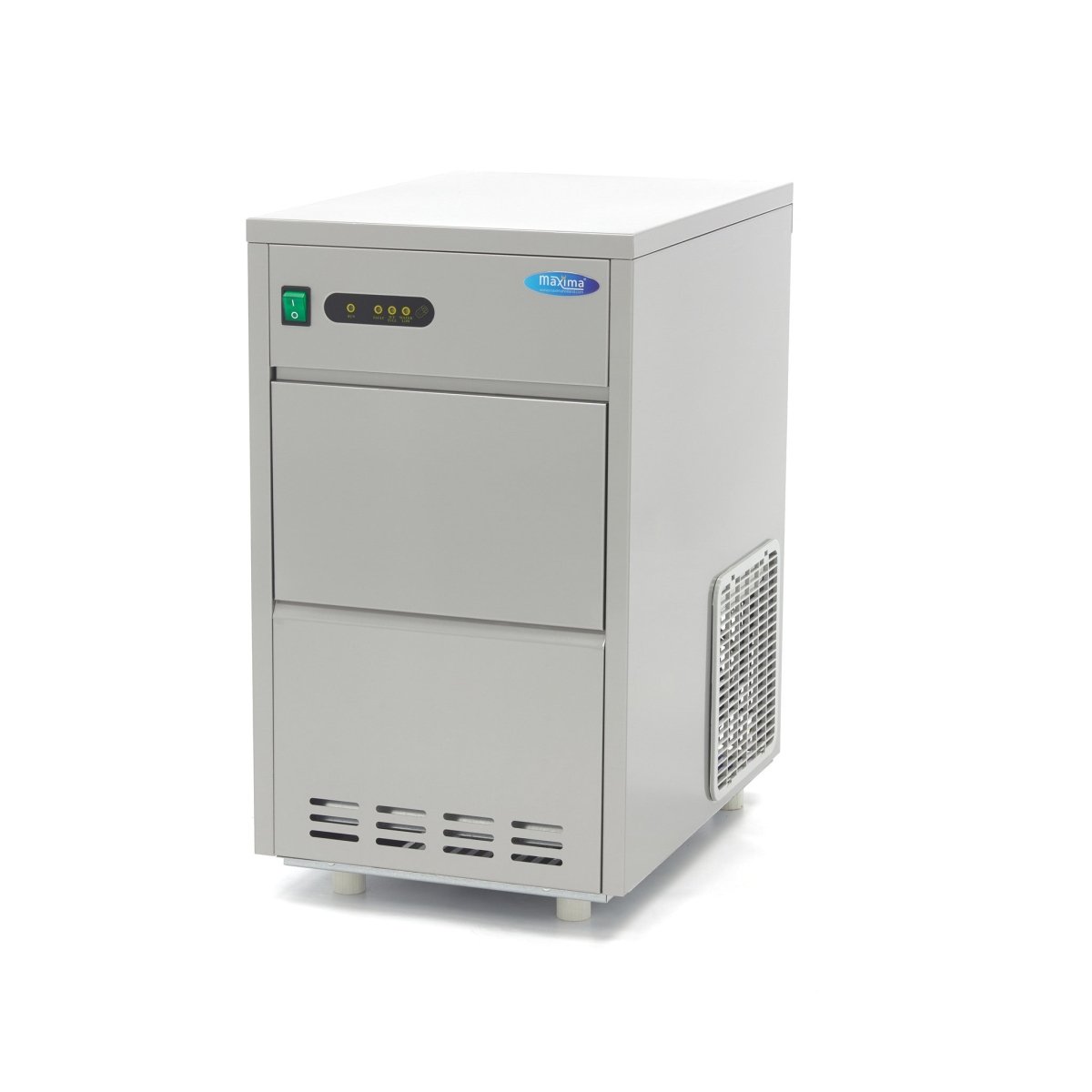 Maxima Ice Machine - 24kg/day - Bullet Cubes - Water Cooled - RVSVoordeel